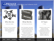 Tablet Screenshot of primaxng.com